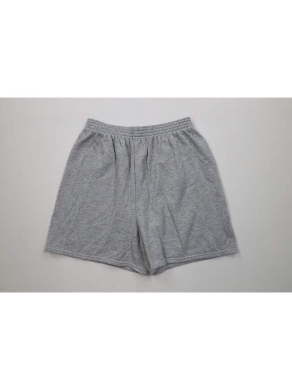 Vintage 90s Streetwear Mens Medium Blank Above Knee Sweatpants Shorts Gray USA